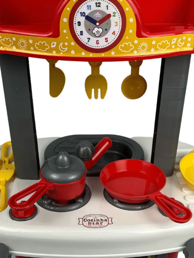 Cozinha Infantil Grande para Meninos  Acessórios de Cozinhar e Lavar
